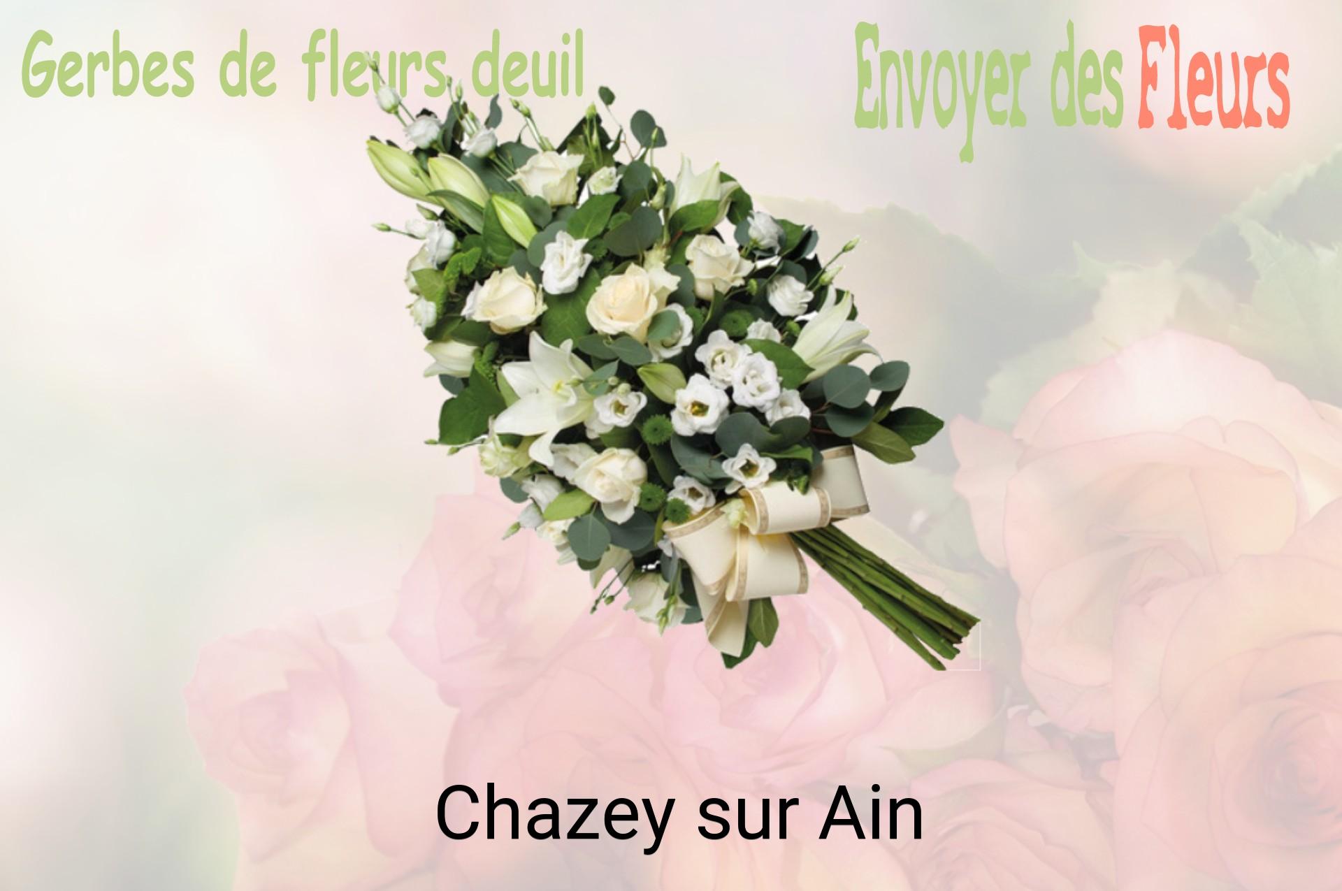 Gerbe de fleurs de deuil livrée à Chazey-sur-Ain